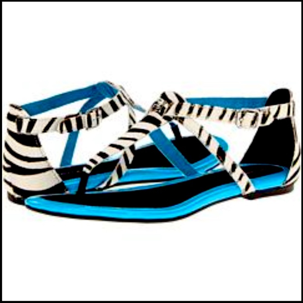 Sperry Top-Sider Sz 10 Summerlin Zebra Neon
